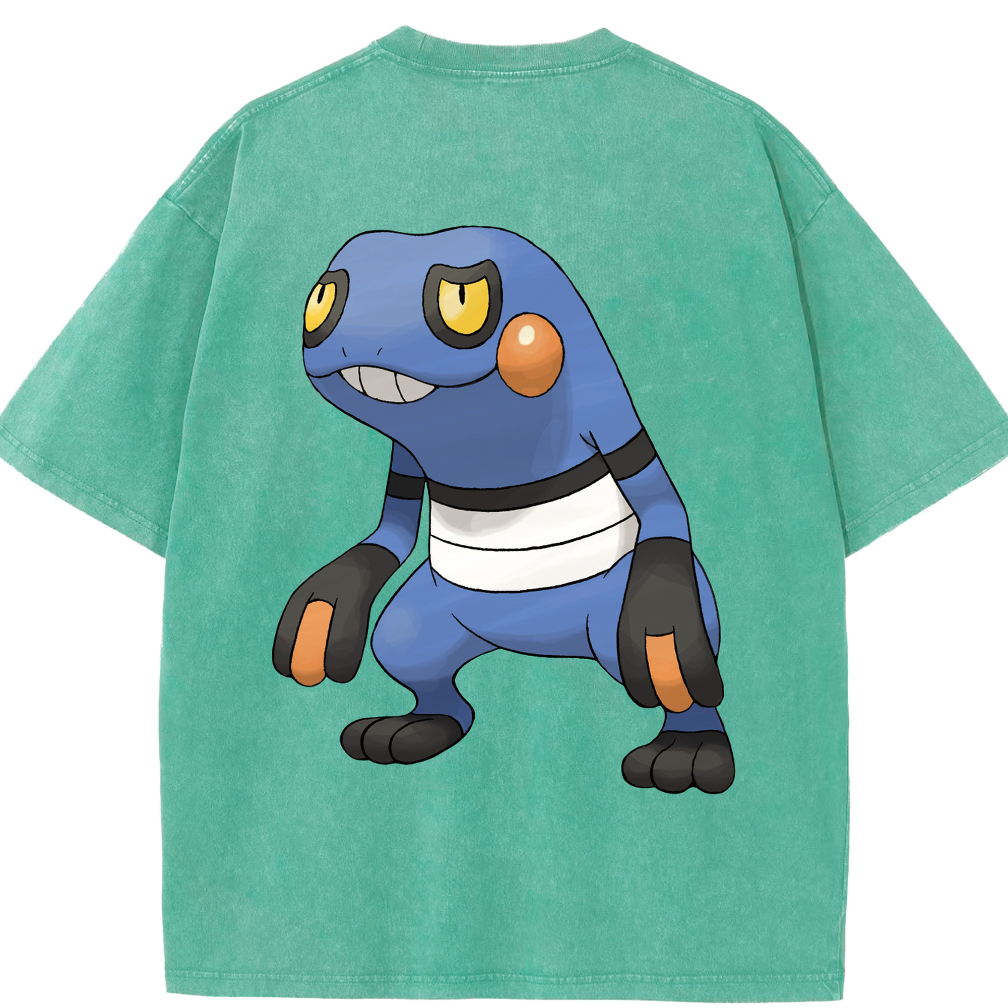（画像用） ポケットモンスター Pokémon 綿100% ヴィンテージ風 半袖Tシャツ（背面プリント）